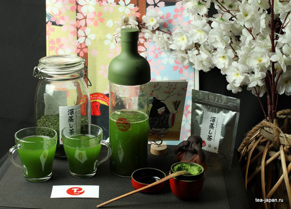 Японский зеленый чай Фукамушича и Матча